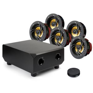 Lithe Audio 5.1 Wireless In-Ceiling Surround Cinema Kit - With Soundsend Tx